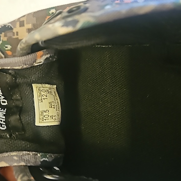 Vans | Men's Camo Duck Hunt Nintendo Game Over Skate Sneakers Sz 10.5 - Picture 9 of 15